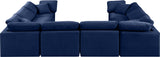 Indulge Navy Velvet Modular Sectional 147Navy-Sec8A Meridian Furniture