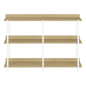 English Elm Accent Table - Contemporary Console For Entryway, Living Room, Or Bedroom With Stylish Storage Design B2710P218993