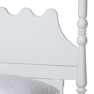 Baxton Studio Baxton Studio Hoffman Scalloped Farmhouse Bedroom Set Rubberwood Queen Bed with Storage Enitan-4PC Bedroom Set-White-Queen-2NS