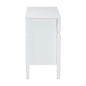 Baxton Studio Baxton Studio Hoffman Six Drawer Farmhouse Dresser with Rubberwood Frame and Turned Legs MG9022-White-6DW-Dresser