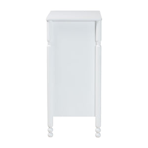 Baxton Studio Baxton Studio Hoffman Rubberwood 4-drawer Farmhouse Chest with Turned Legs for Bedroom MG9022-White-4DW-Chest