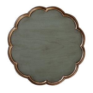 Butler Specialty Company Dansby 20" Round Wood Pedestal Table - Elegant Accent For Home Decor Pastel Green Rubberwood Solids,Oak Veneers,Mdf,Resin 1482482-butler
