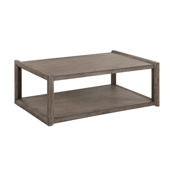 English Elm Avana Rectangular Coffee Table Acacia Veneer Open Shelf Living Room Ready to Use B108P468531