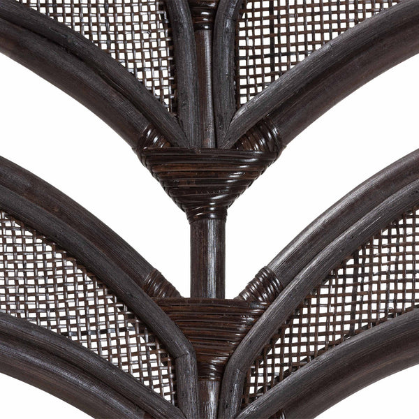 Baxton Studio Bali & Pari Niven Handwoven Rattan Counter Stool Coastal Boho Kitchen Island Seat Niven-Rattan/Coffee Bean-Cushion-CS