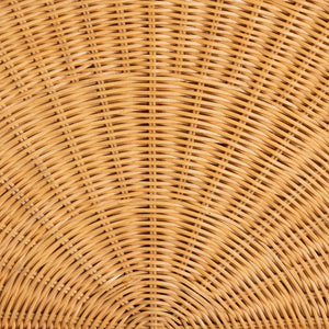 Baxton Studio Bali & Pari Aries Handwoven Rattan Chaise Lounge with Tufted Cushion for Sunroom Aries-Light Honey/Rattan-Cushion-Lounger