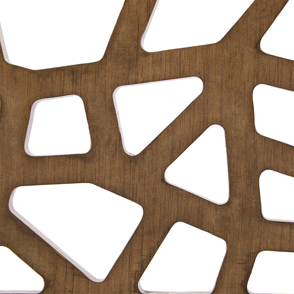 JLA Home INK+IVY - Counter Stool with Oak Veneer Cracked-Ice Pattern — Ergonomic Curved Back, Neutral Finish, Durable Craftsmanship IIF20-0050