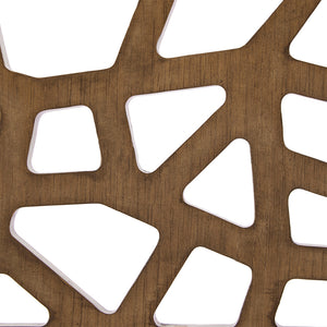 JLA Home INK+IVY - Counter Stool with Oak Veneer Cracked-Ice Pattern — Ergonomic Curved Back, Neutral Finish, Durable Craftsmanship IIF20-0050