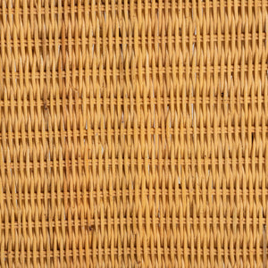 Baxton Studio Bali & Pari Bruno Handwoven Rattan Chaise Lounge with Cushion for Boho Living Rooms Bruno-Light Honey/Rattan-Cushion-Lounger