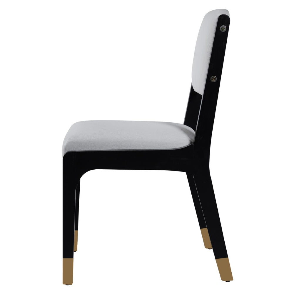 English Elm Wood Dining Chairs Set Of 2 - Modern Farmhouse Accent With Solid Wood Legs & Comfortable Padded Seats N842P300888D-GIGA