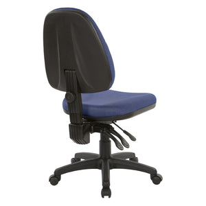 OSP Home Furnishings Dual Function Ergonomic Office Chair with Lumbar Support and Pneumatic Height Adjust 36420-296