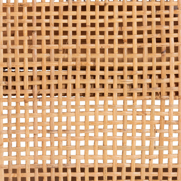 Baxton Studio Bali & Pari Vivan Handwoven Rattan Accent Cabinet Mahogany Frame Boho Storage Solution Vivan-SVN2630A-Natural-Cabinet