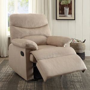 English Elm Light Brown Recliner - Luxurious Motion Chair With Pillow-Top Arms & Memory Foam For Ultimate Comfort B062P215436