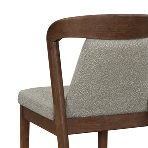 English Elm Christopher Knight Home® - Upholstered Backrest Armless Dining Chairs - Sleek Mid-Century Fabric Seats on Durable Oak Frame, 300lb Capacity Light Brown,Walnut N771P346002W