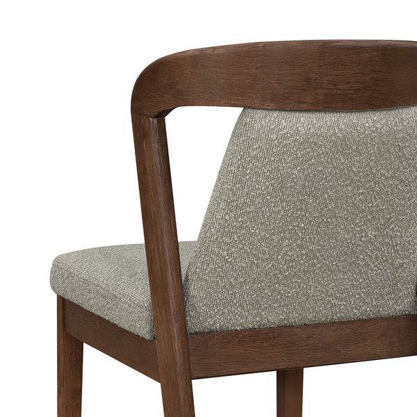 English Elm Christopher Knight Home® - Upholstered Backrest Armless Dining Chairs - Sleek Mid-Century Fabric Seats on Durable Oak Frame, 300lb Capacity Light Brown,Walnut N771P346002W