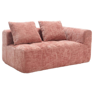 English Elm United Chenille Loveseat Sofa - Cozy Minimalist Modular Sleeper For Apartments & Living Rooms W1568P255138-GIGA