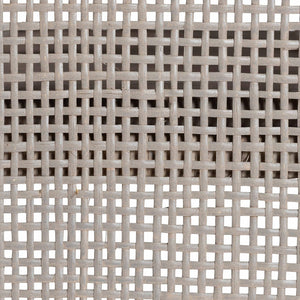 Baxton Studio Bali & Pari Vivan Handwoven Rattan Accent Cabinet with Mahogany Frame for Coastal Interiors Vivan-W81-French Grey-Cabinet