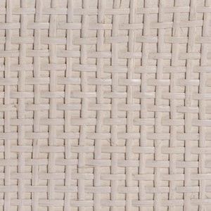Baxton Studio Bali & Pari Vivan Handwoven Rattan Cabinet with Mahogany Frame and Coastal Storage Appeal Vivan-SV2089-French Grey-Rattan-Cabinet
