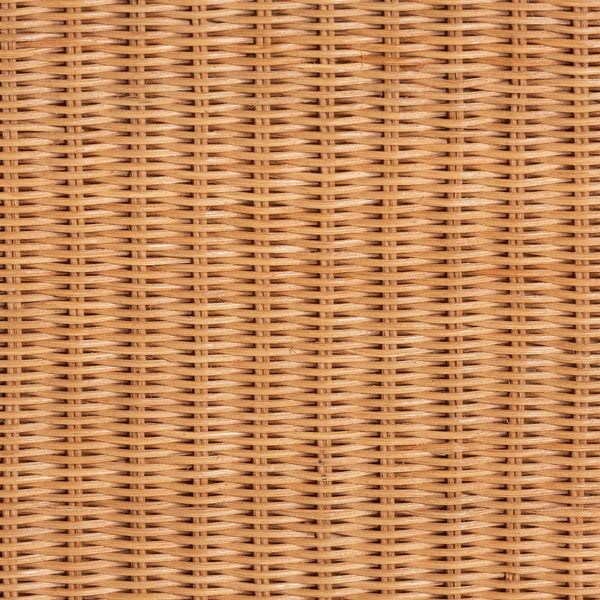 Baxton Studio Bali & Pari Handwoven Rattan Penguin Sculptural Side Table with Mahogany Frame Penguin-Natural Rattan-ET