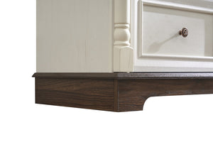 English Elm Farmhouse 6 Drawer Dresser Chest - Rustic Wooden Storage Organizer For Bedroom & Living Room Charm W2393P252364