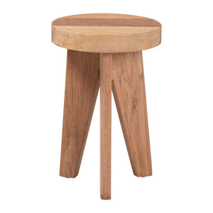 Baxton Studio Bali & Pari Sayen Solid Acacia Wood Sculptural Tripod Accent Stool for Modern Living Sayen-Natural-Stool