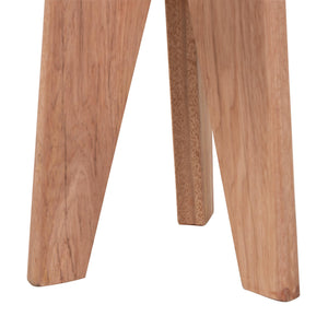 Baxton Studio Bali & Pari Sayen Solid Acacia Wood Sculptural Tripod Accent Stool for Modern Living Sayen-Natural-Stool