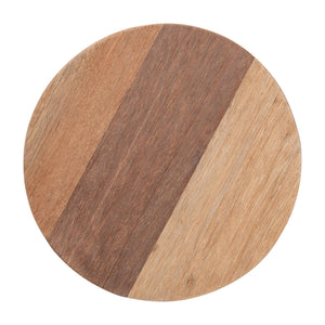Baxton Studio Bali & Pari Sayen Solid Acacia Wood Sculptural Tripod Accent Stool for Modern Living Sayen-Natural-Stool