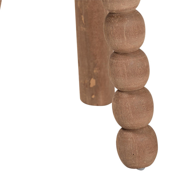 Baxton Studio Bali & Pari Sihu Solid Acacia Wood Sculptural Tripod Stool Handcrafted Organic Accent Sihu-Natural-Stool