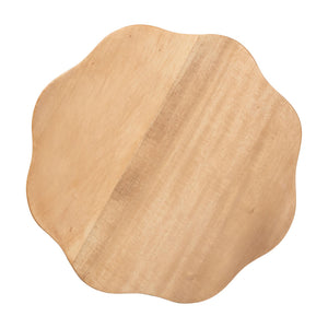 Baxton Studio Bali & Pari Sino Handcrafted Solid Acacia Sculptural Stool Organic Tripod Side Table Sino-Natural-Stool