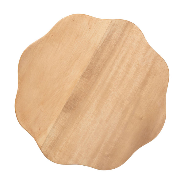 Baxton Studio Bali & Pari Sino Handcrafted Solid Acacia Sculptural Stool Organic Tripod Side Table Sino-Natural-Stool