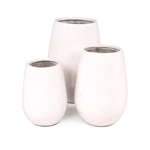 White Textured Vase (14975S A25) Zentique