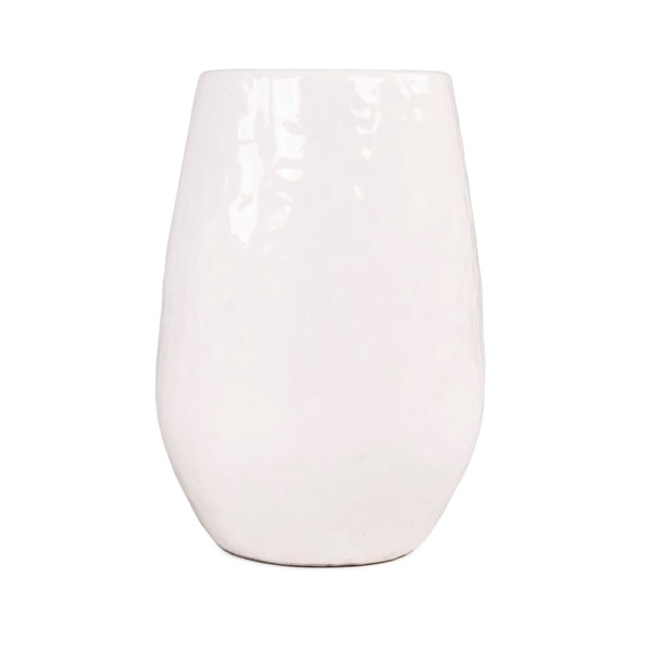 White Textured Vase (14975L A25) Zentique