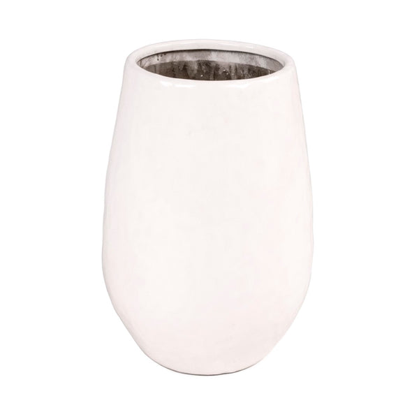 White Textured Vase (14975L A25) Zentique