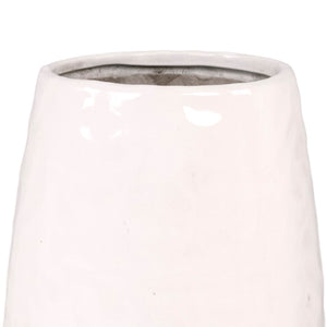 White Textured Vase (14975L A25) Zentique
