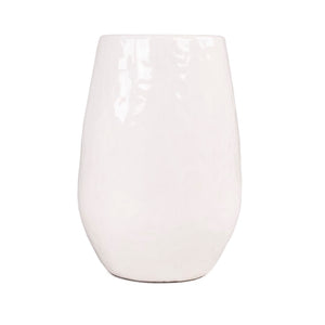 White Textured Vase (14975L A25) Zentique