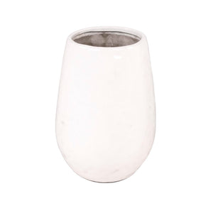 White Textured Vase (14975M A25) Zentique