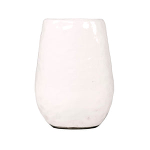 White Textured Vase (14975S A25) Zentique