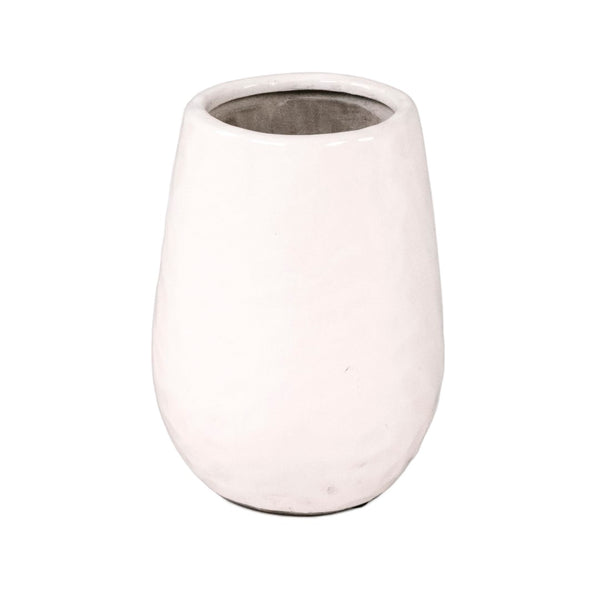 White Textured Vase (14975S A25) Zentique