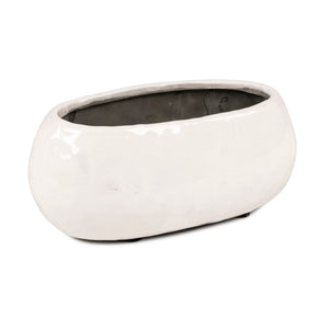 White Textured Vase (14978L A25) Zentique