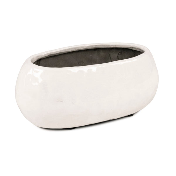 White Textured Vase (14978L A25) Zentique