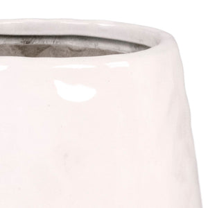 White Textured Vase (14978L A25) Zentique
