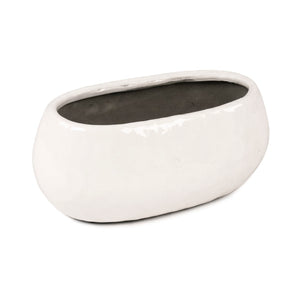 White Textured Vase (14978S A25) Zentique