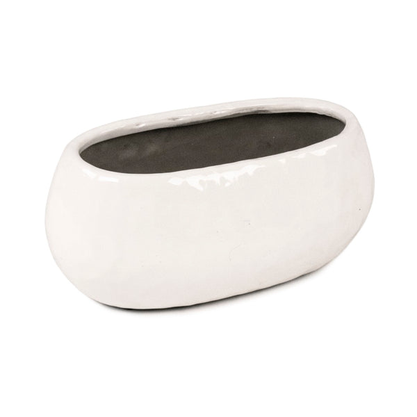 White Textured Vase (14978S A25) Zentique