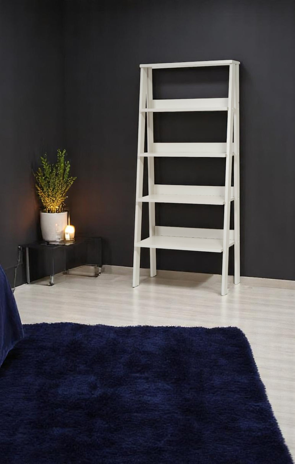 English Elm Furnish Kipp Wood Frame Etagere Open Back 6-Shelf Industrial Bookcase for Office Living Room Storage Organizer Grey B02949526