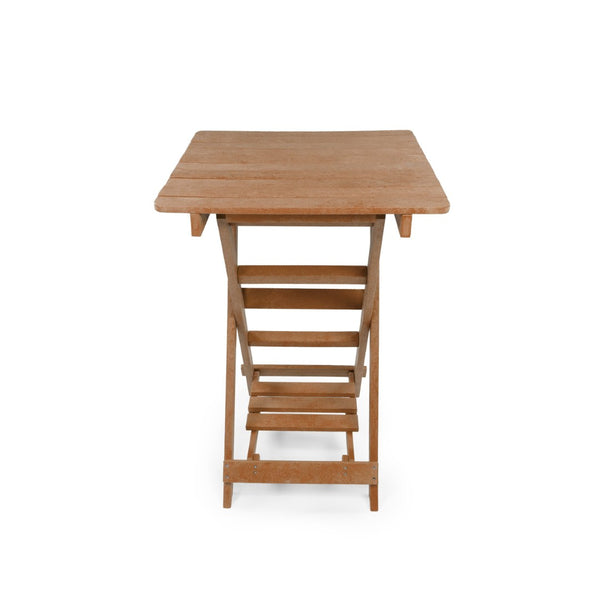 English Elm Summit Ridge Recycled Hdpe Outdoor Folding Bar Table Weather Resistant Eco Patio Teak B2745P409712
