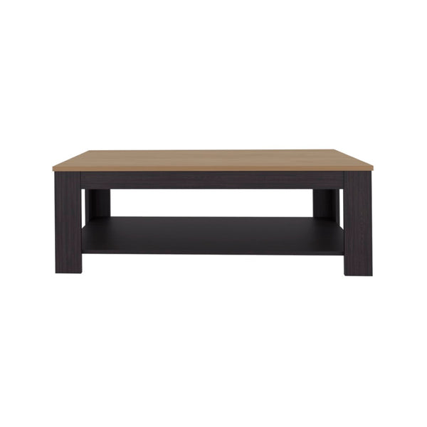 English Elm Bazine Open Shelf Coffee Table Two Tone Finish Modern Living Room Storage B092P439922