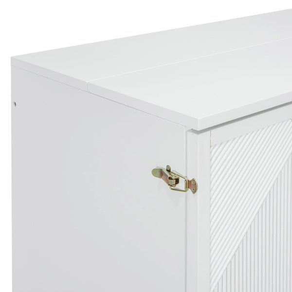 English Elm Full Size Murphy Bed Cabinet with Usb Charging Drawer and Rolling Base for Studios LP000597AAK