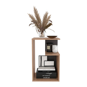 English Elm Everet 15.7" Multi-Functional 3-Tier Coffee Table - Compact, Sturdy Particle Board, Versatile Storage B070P363823