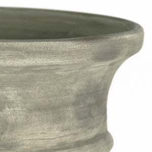 Zentique Distressed Oversized Off-White Terracotta Vase 49.5cm Rustic Matte Finish for Dried Botanicals 14A109