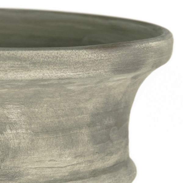 Zentique Distressed Oversized Off-White Terracotta Vase 49.5cm Rustic Matte Finish for Dried Botanicals 14A109