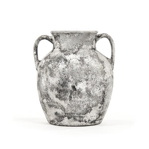 Zentique Distressed Grey Large Vase - Rustic Terracotta Home Accent For Elegance & Style In Any Space Distressed Grey Terracotta 14a128